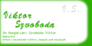 viktor szvoboda business card